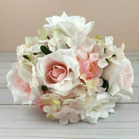 Flower Bouquet Spring Floral Decor Wedding Romantic F9 - Picture 1 of 4